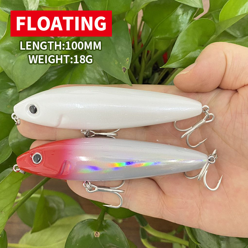 Fishing Lure Topwater - 100mm 18g Pencil Bait Schwimmender Kunstköder