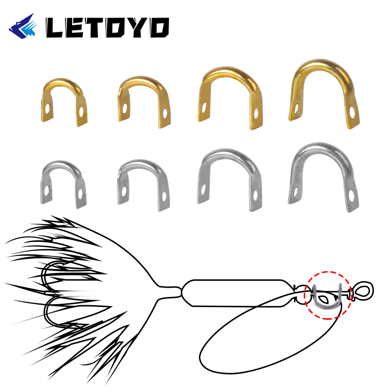 Fishing Lure Spinner - LETOYO 100 Stück gefaltete Gabelköder in