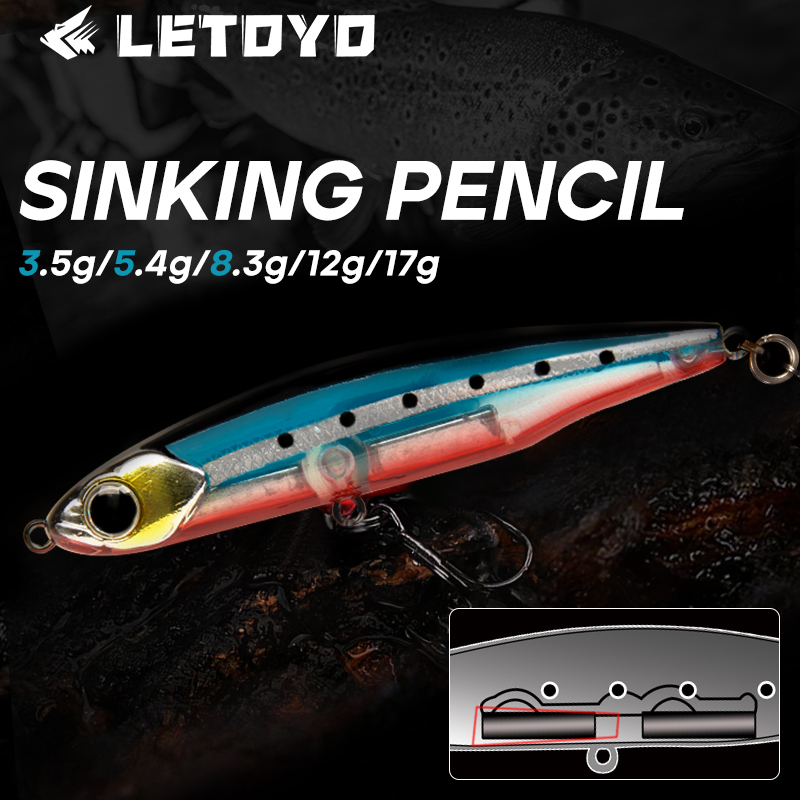 Fishing Lure Swimbait - LETOYO Sinking Pencil 17g 12g-3,5g Künstlicher