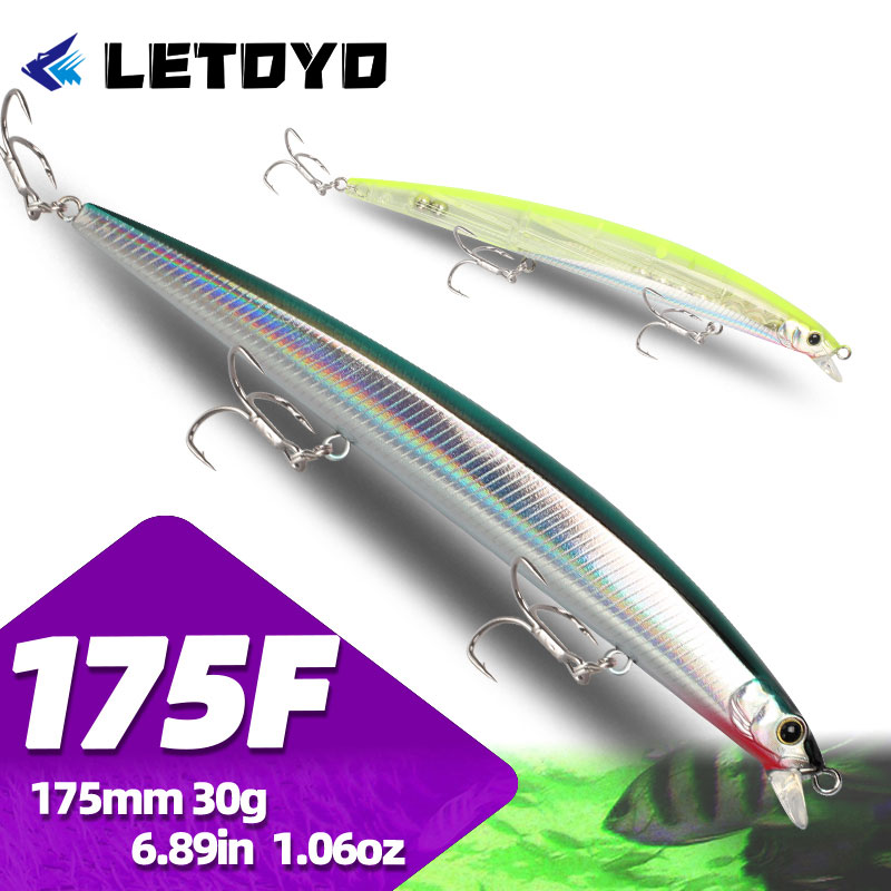 Fishing Lure Jerkbait - LETOYO 175mm 30g Angelköder Neu Schwimmender