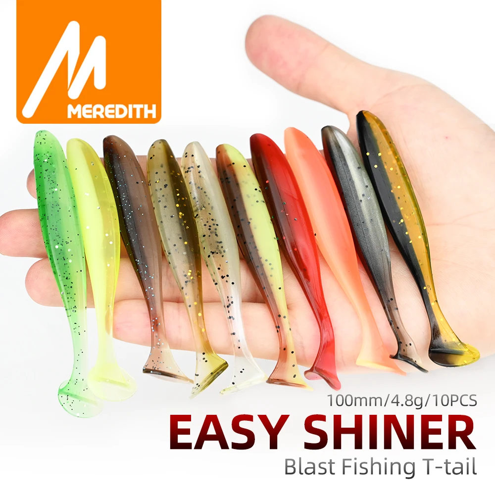 Fishing Lure Swimbait - MEREDITH Angelköder, 10 cm, 10 Stück,