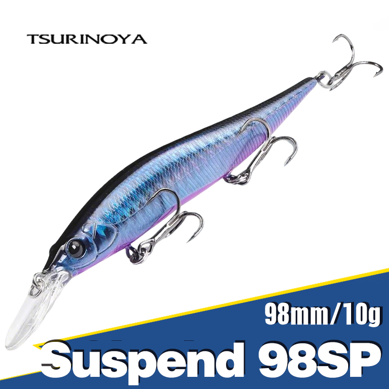 Fishing Lure Spinnerbait - TSURINOYA Suspend Minnow AURORA 98SP Angelköder