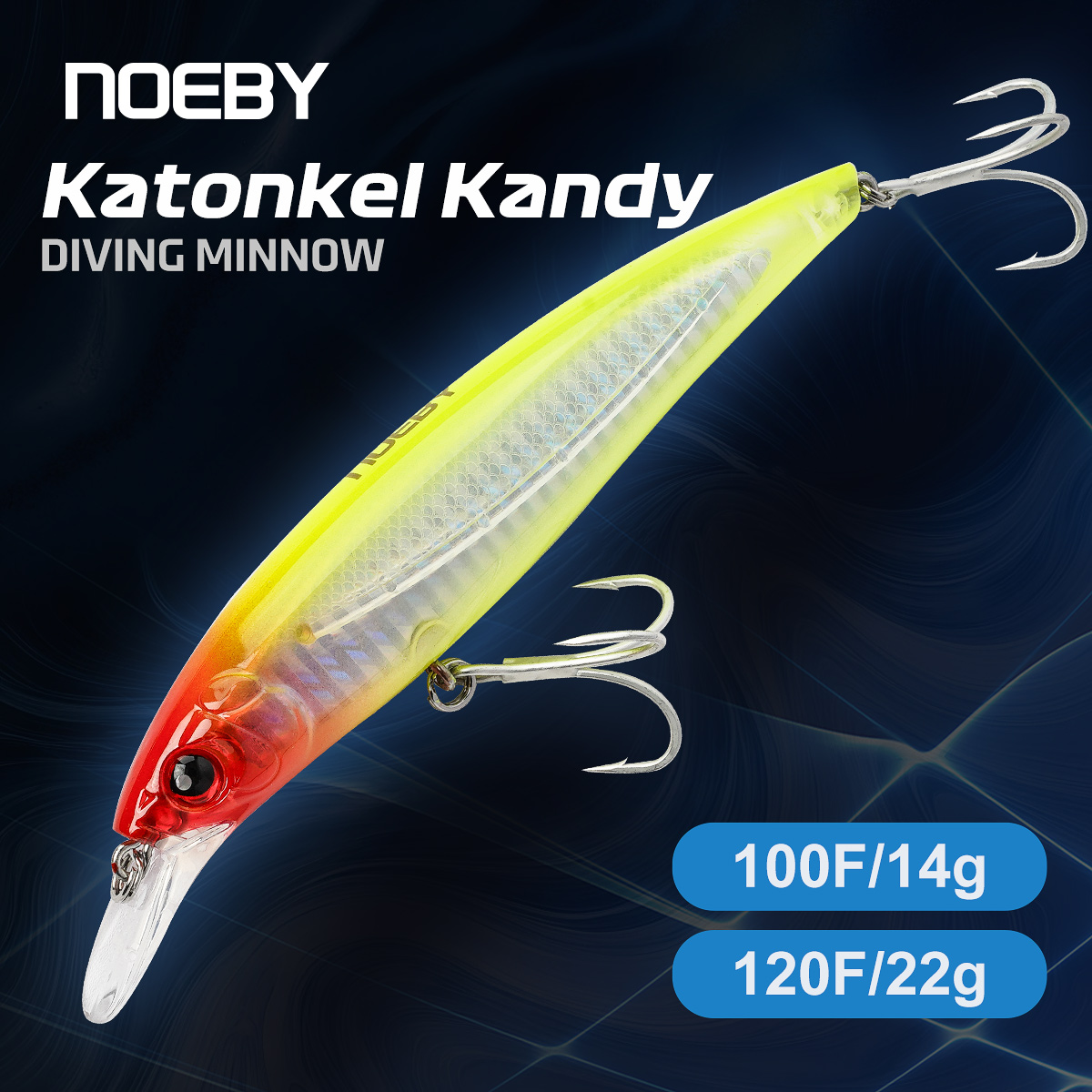 Fishing Lure Jerkbait - NOEBY Minnow Angelköder 100mm 14g 120mm
