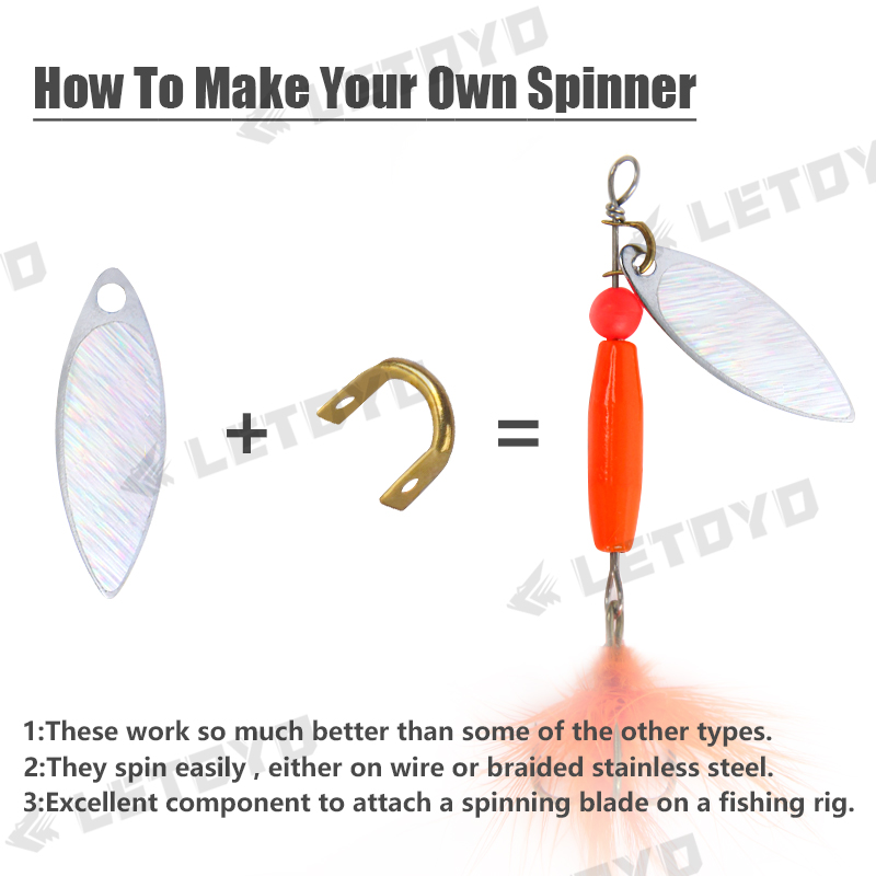 LETOYO 100 Stück gefaltete Gab – Fishing Lure Spinner Bewertung und Preis