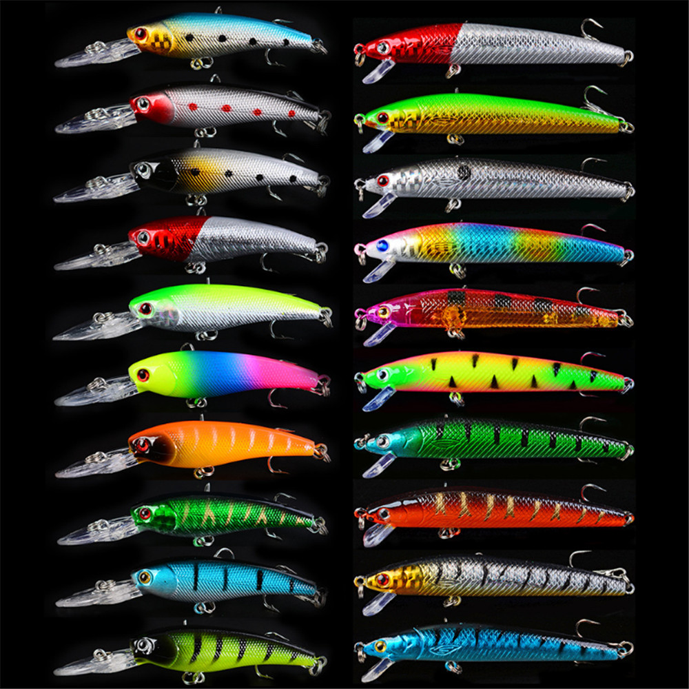 20 teile/los Minnow Angeln Loc – Fishing Lure Topwater Bewertung und Preis