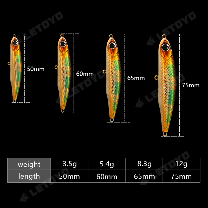 LETOYO Sinking Pencil 17g 12g- – Fishing Lure Swimbait Bewertung und Preis