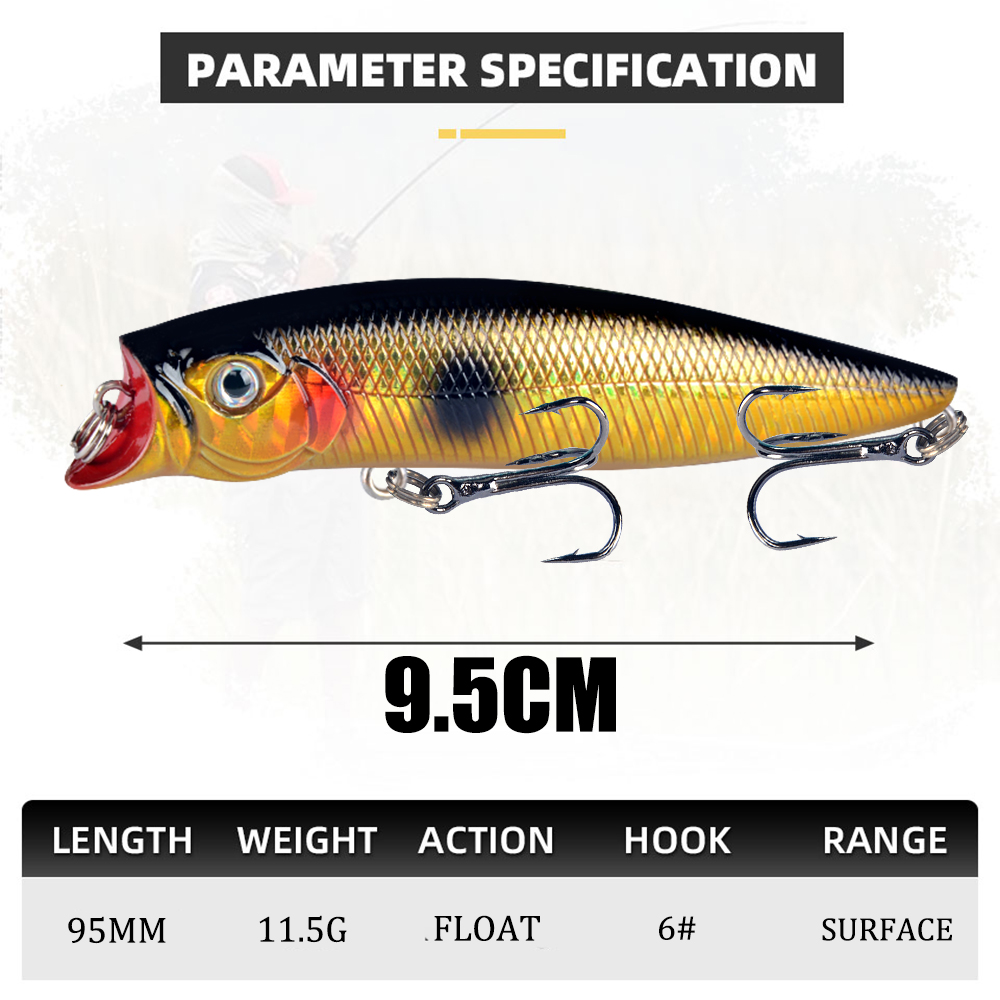 1 stücke Angeln Lockt Hohe Qua – Fishing Lure Popper Bewertung und Preis