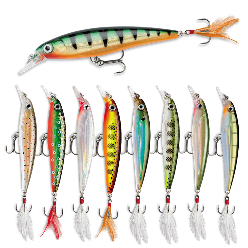 Schwimmende Minnow-Angelköder, – Fishing Lure Jerkbait Bewertung und Preis