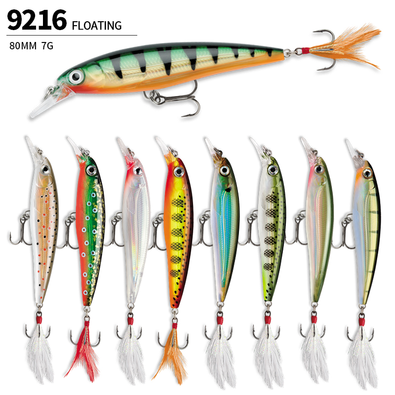 Schwimmende Minnow-Angelköder, – Fishing Lure Jerkbait Bewertung und Preis