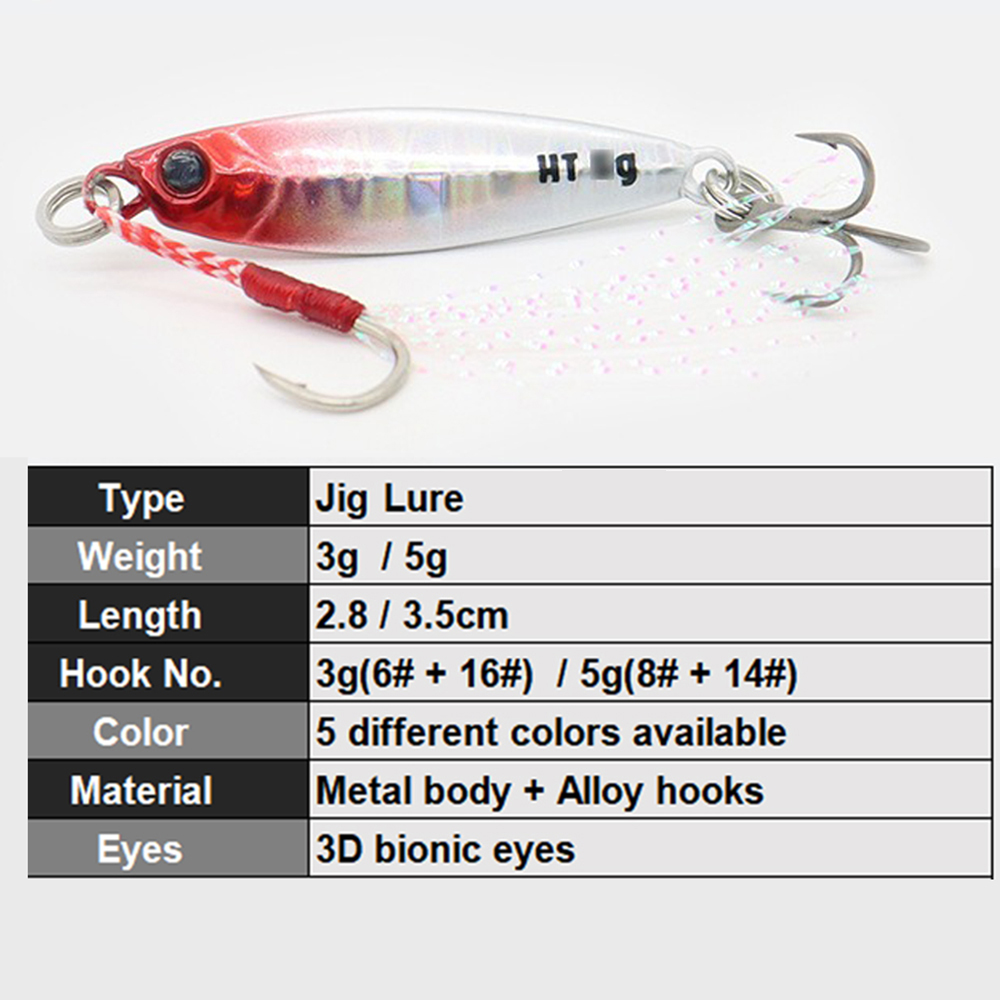 Jig-Köder zum Jigging, 3g 5g,  – Fishing Lure Swimbait Bewertung und Preis